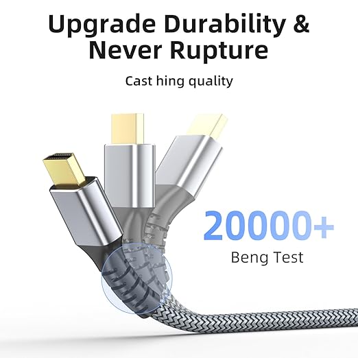25FT 4K HDMI 2.0 Cable – Ultra High-Speed Gold-Plated HDMI Cord for TV, Monitor, Xbox, PS5 & Laptop - Image 3