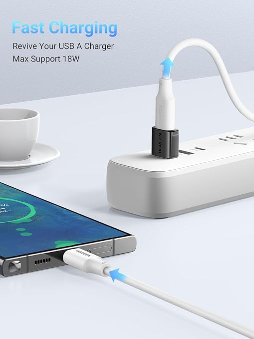 UGREEN USB-A to USB-C Adapter 3 Pack – 10Gbps Data Transfer & Fast Charging Converter - Image 5