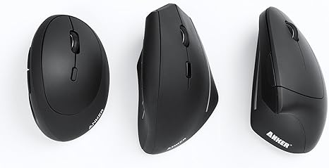 Anker Ergonomic Optical USB Wired Vertical Mouse 1000/1600 DPI - Image 2