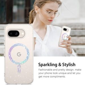 DUEDUE Magnetic Case for Google Pixel 9A Case [Compatible with MagSafe] Translucent Matte Phone Case Slim Military Grade Protection Shockproof Protective Cases Cover for Pixel 9A 6
