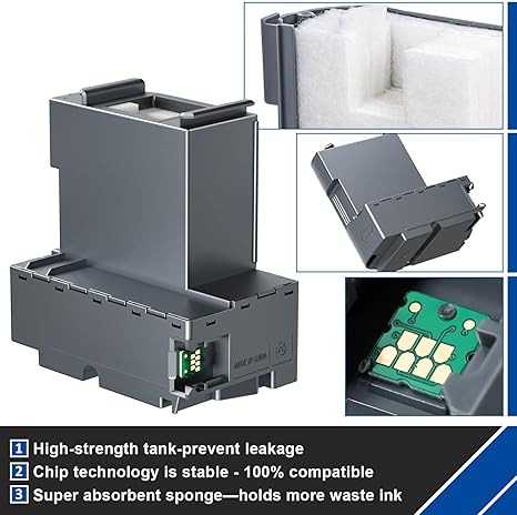 T04D1 Ink Maintenance Box for ET-15000 ET-3750 ET-3760 ET-4750 ET-4760 ET-3850 ET-4850 WF-2860 XP-5100 ET-3710 ET-5150 ET-3830 ST-M1000 ST-3000 ET-M2170 Printers. - Image 2