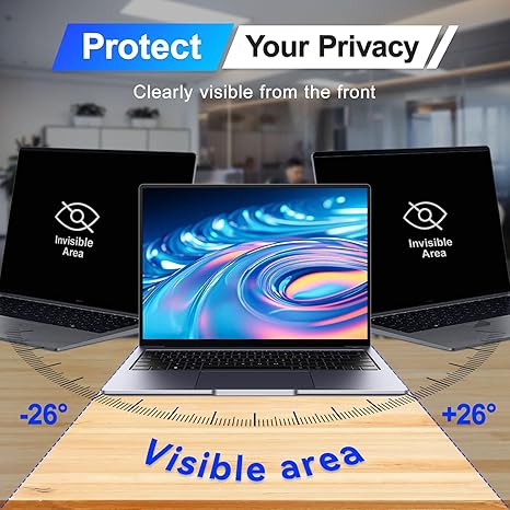 16-Inch Magnetic Laptop Privacy Screen 16:10 WUXGA Removable Anti-Glare Privacy Filter – 1920×1200 - Image 6