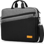 15 15.6 16 inch Laptop Computer PC Shoulder Bag Carrying Case, Water-Repellent Fabric Briefcase, Lightweight Toploader, Business Casual or School