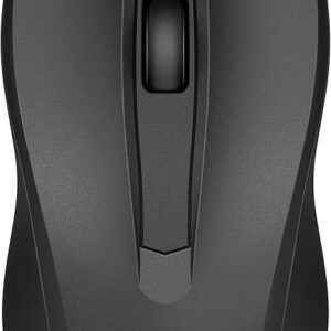 HP Wired Mouse 100 - Precise Optical Sensor with 1600 DPI - Easy USB Connection - Ambidextrous Design - 3 Button Control & Built-in Scrolling - Multi-OS Compatible (6VY96AA#ABL)