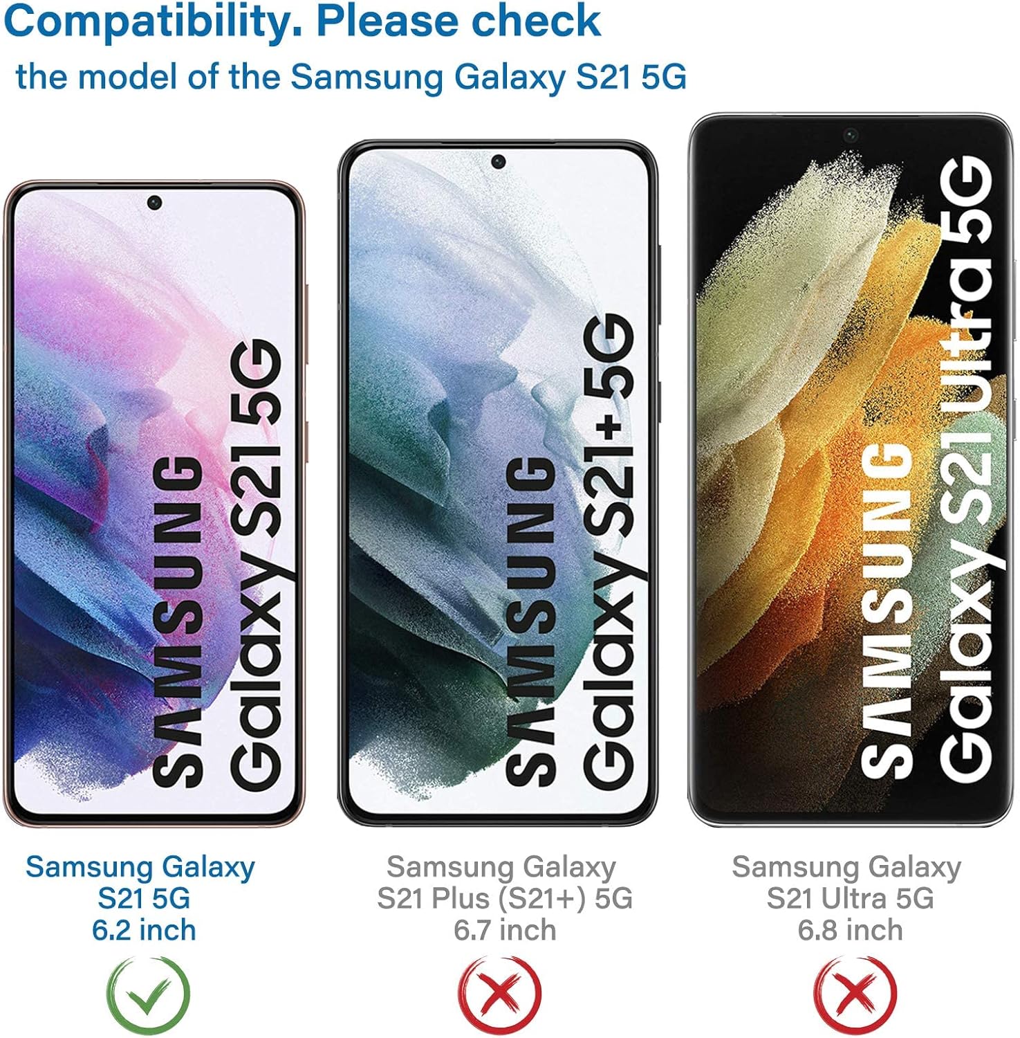 NEW'C 3 Pack Designed for Samsung Galaxy S21 FE 5G Screen Protector Tempered Glass,Case Friendly Scratch-proof, Bubble Free, Ultra Resistant - Image 7