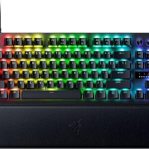 Razer Huntsman V3 Pro TKL Esports Gaming Keyboard – Analog Optical Switches, Rapid Trigger, Snap Tap, PBT Keycaps
