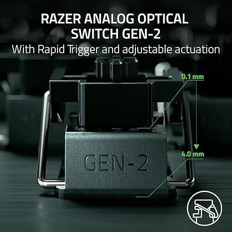 Razer Huntsman V3 Pro TKL Esports Gaming Keyboard – Analog Optical Switches, Rapid Trigger, Snap Tap, PBT Keycaps - Image 4