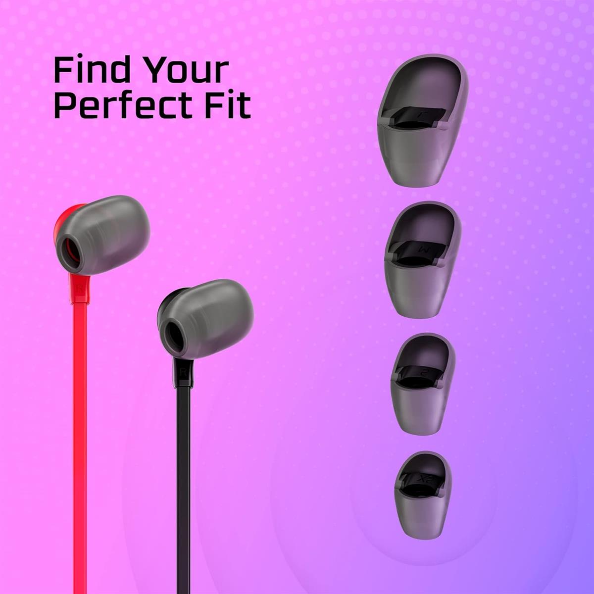 HyperX Cloud Earbuds II – 14mm Drivers, 3.5mm Plug, Built-in Mic, Nintendo Switch/PC/Mobile – Red - Image 2